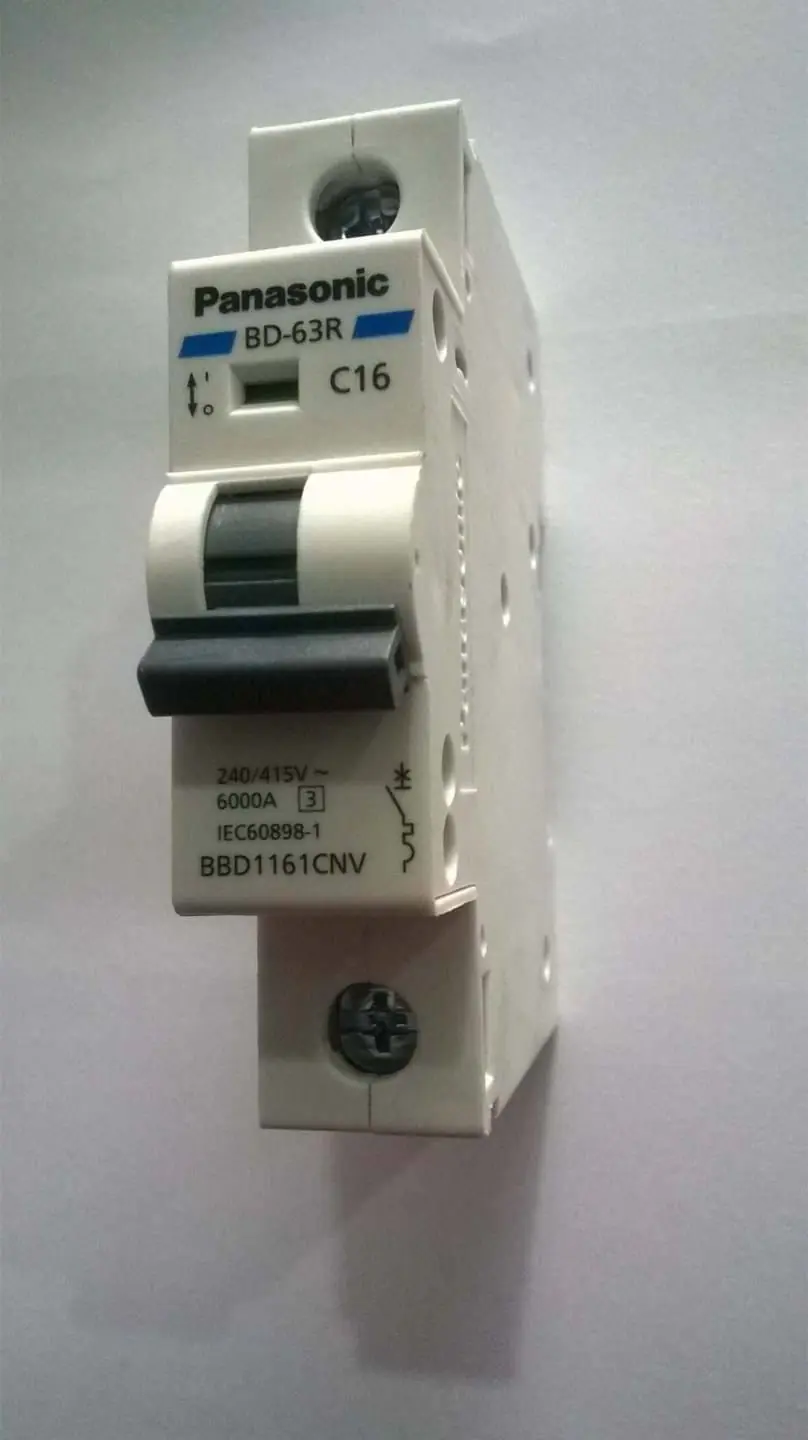 MCB 1P 16A 10KA 240VAC