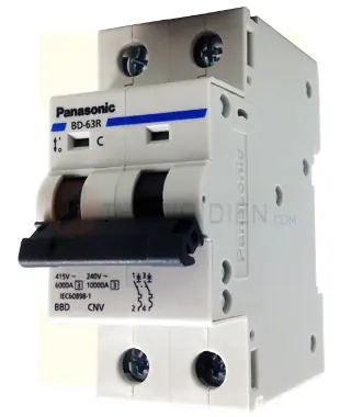 MCB 2P 63A 10KA 240VAC